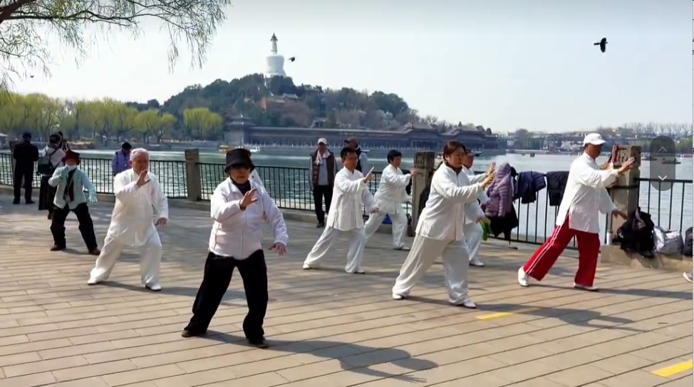 A Tai Chi Group at Beihai Park