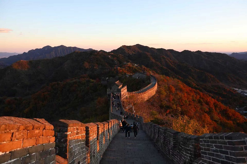 The Great Wall at Mutianyu in autumn
