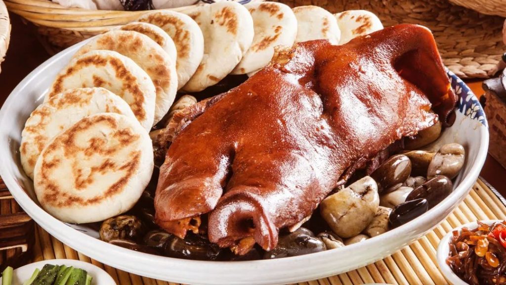 soy-braised pig’s face